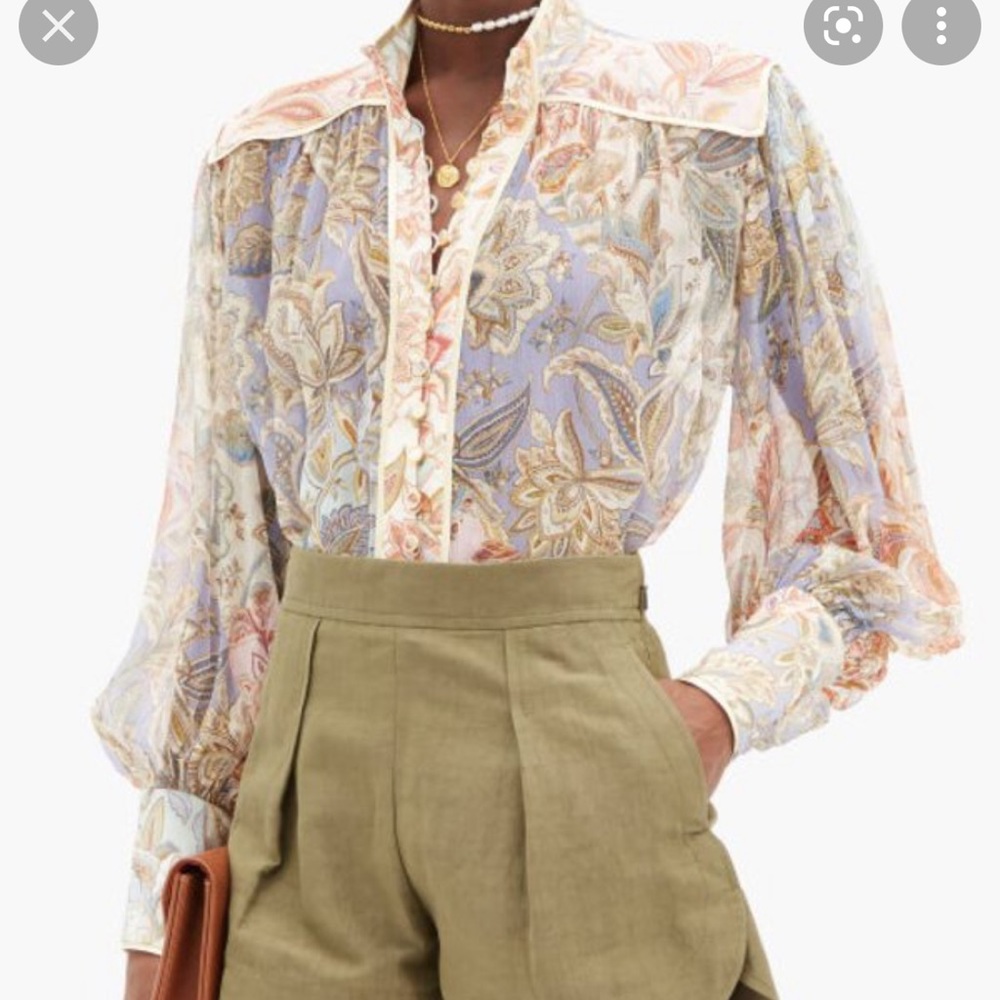 Lucky Bound Silk Blouse Zimmermann - Picture 1 of 4